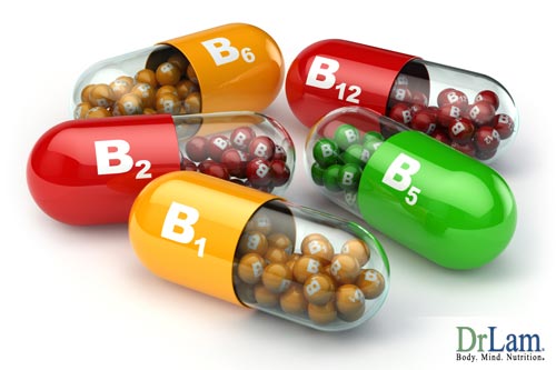 A variety of B vitamin supplements illustrating the diversity of vitamin B complex benefits