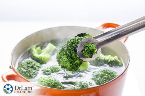 An image of boiling broccoli