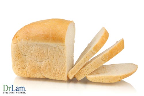 White bread and the glycemic index table