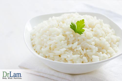 White rice is not classified as unrefined carbohydrates